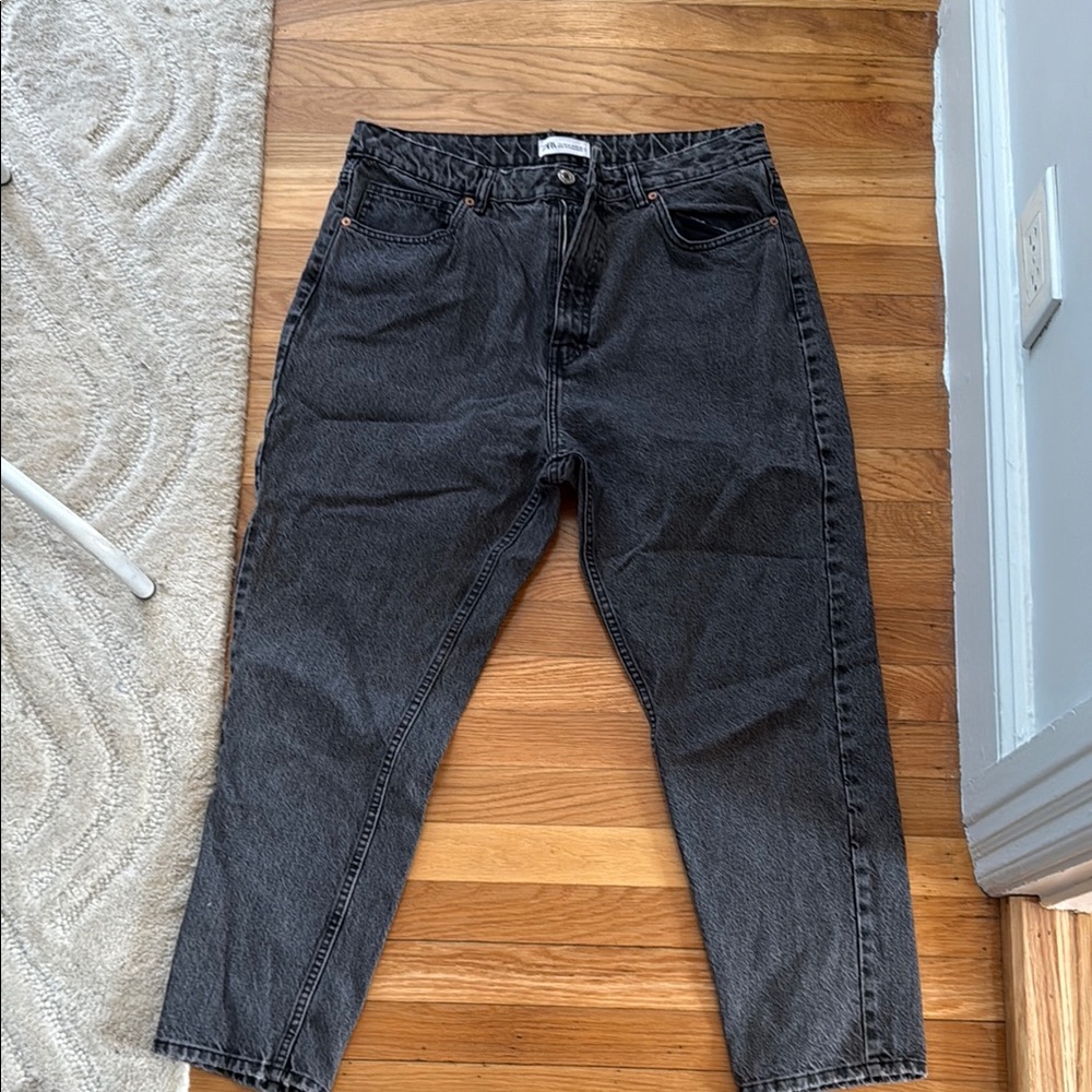 Zara High Rise Black Jeans